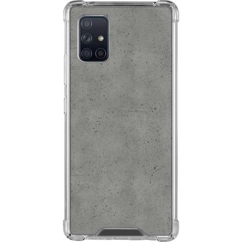 Speckle Grey Concrete Galaxy A71 5G Clear Case