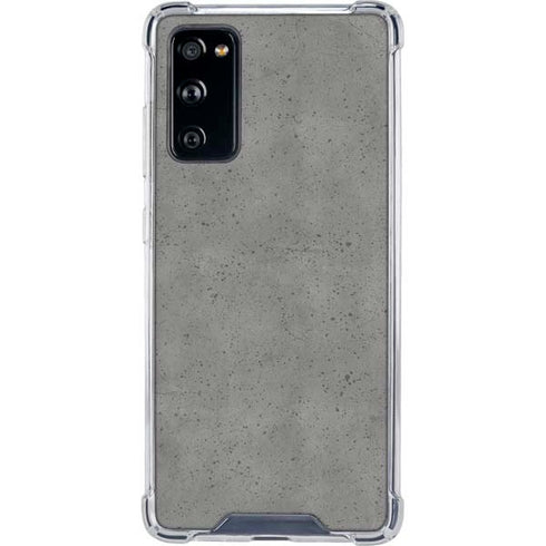 Speckle Grey Concrete Galaxy S20 FE Clear Case
