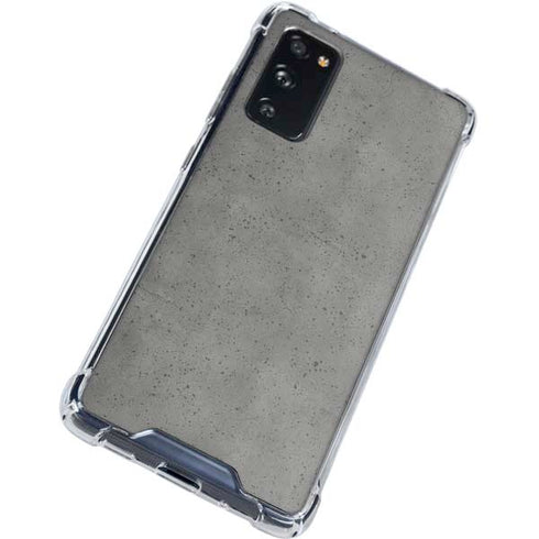 Speckle Grey Concrete Galaxy S20 FE Clear Case