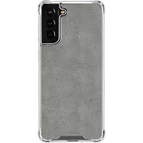 Speckle Grey Concrete Galaxy S21 FE Clear Case