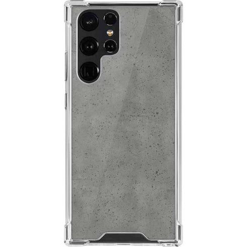 Speckle Grey Concrete Galaxy S22 Ultra Clear Case