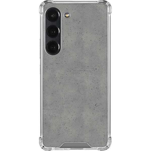 Speckle Grey Concrete Galaxy S23 Clear Case