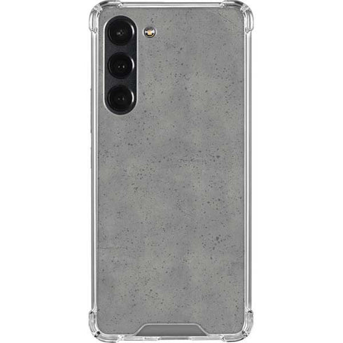 Speckle Grey Concrete Galaxy S23 Plus Clear Case