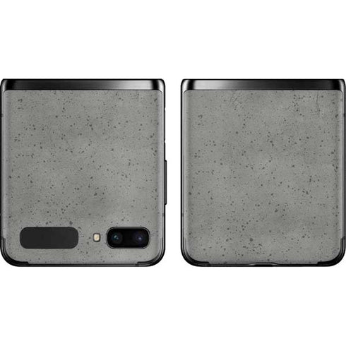 Speckle Grey Concrete Galaxy Z Flip Skin