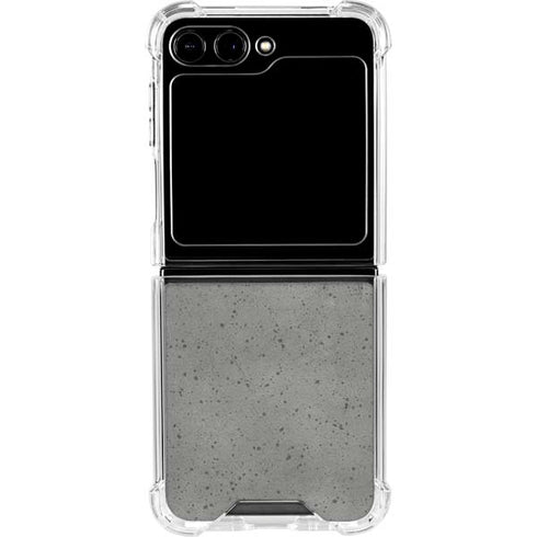 Speckle Grey Concrete Galaxy Z Flip5 5G Clear Case