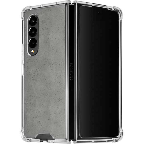 Speckle Grey Concrete Galaxy Z Fold4 5G Clear Case