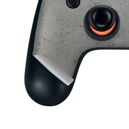 Speckle Grey Concrete Google Stadia Controller Skin