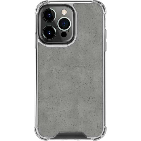 Speckle Grey Concrete iPhone 13 Pro Clear Case