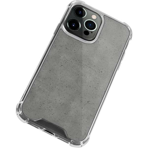 Speckle Grey Concrete iPhone 13 Pro Clear Case