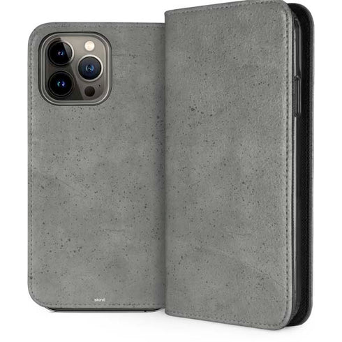 Speckle Grey Concrete iPhone 13 Pro Max Folio Case