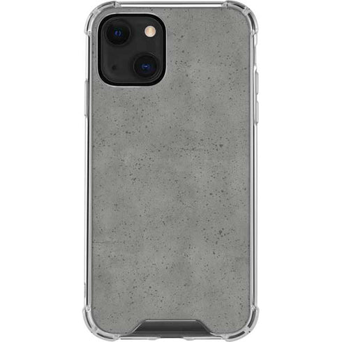 Speckle Grey Concrete iPhone 14 Plus Clear Case
