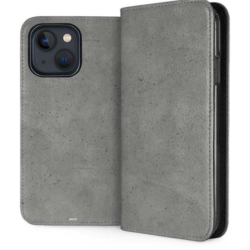 Speckle Grey Concrete iPhone 14 Plus Folio Case