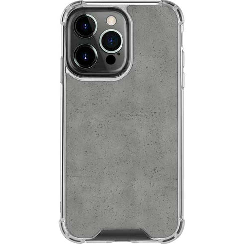 Speckle Grey Concrete iPhone 15 Pro Clear Case
