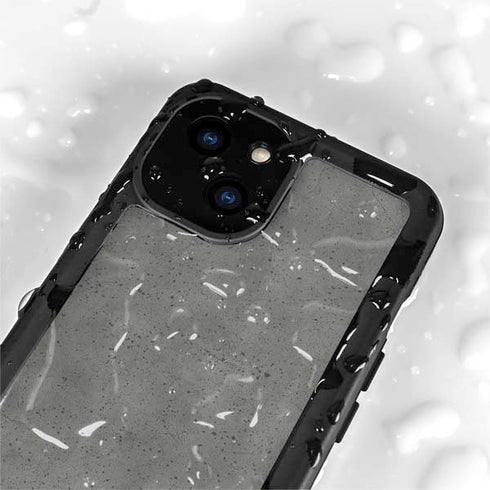 Speckle Grey Concrete iPhone 15 Plus Waterproof Case