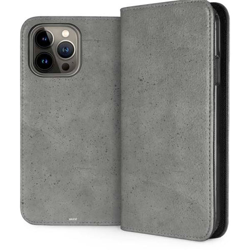 Speckle Grey Concrete iPhone 15 Pro Max Folio Case