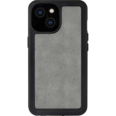 Speckle Grey Concrete iPhone 15 Waterproof Case