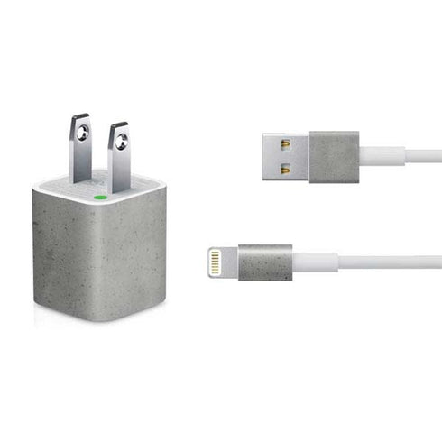 Speckle Grey Concrete iPhone Charger (5W USB) Skin