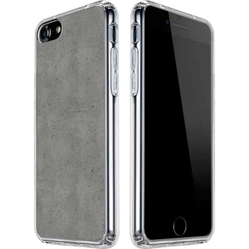 Speckle Grey Concrete iPhone SE (2nd & 3rd Gen) Clear Case