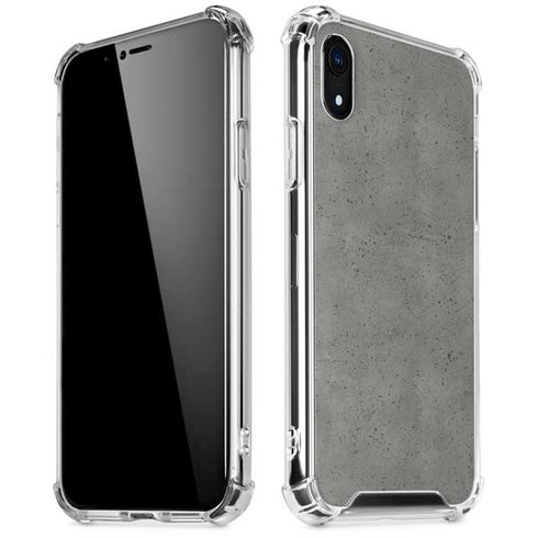 Speckle Grey Concrete iPhone XR Clear Case