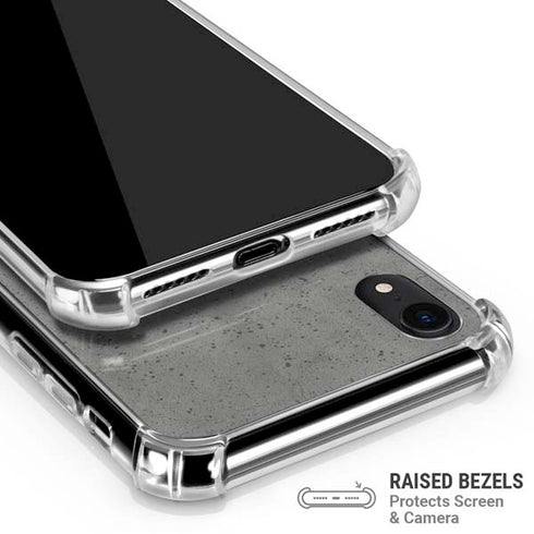 Speckle Grey Concrete iPhone XR Clear Case