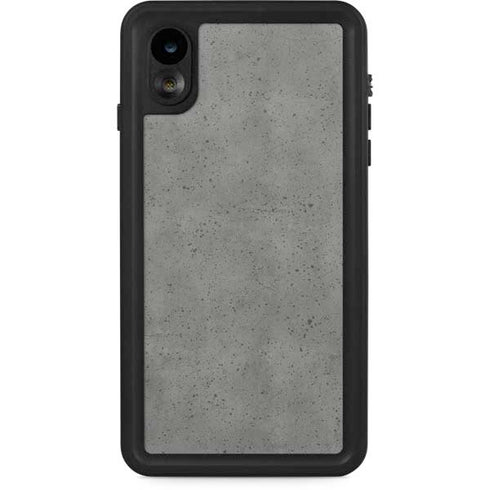 Speckle Grey Concrete iPhone XR Waterproof Case