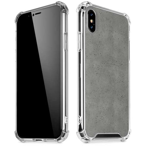 Speckle Grey Concrete iPhone XS Max Clear Case