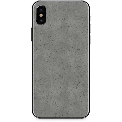Speckle Grey Concrete iPhone XS Skin