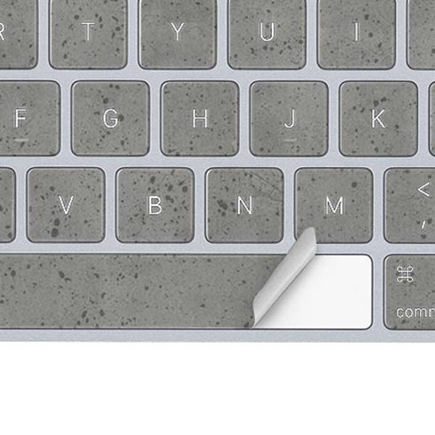Speckle Grey Concrete Magic Keyboard Skin