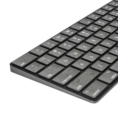 Speckle Grey Concrete Magic Keyboard with Numeric Keypad Skin