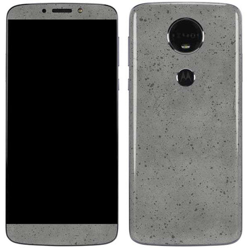 Speckle Grey Concrete Moto E5 Plus Skin