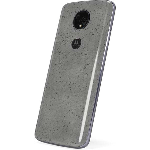 Speckle Grey Concrete Moto E5 Plus Skin