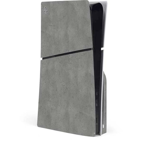 Speckle Grey Concrete PS5 Slim Disk Console Skin