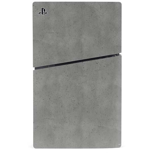Speckle Grey Concrete PS5 Slim Disk Console Skin