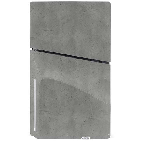 Speckle Grey Concrete PS5 Slim Disk Console Skin