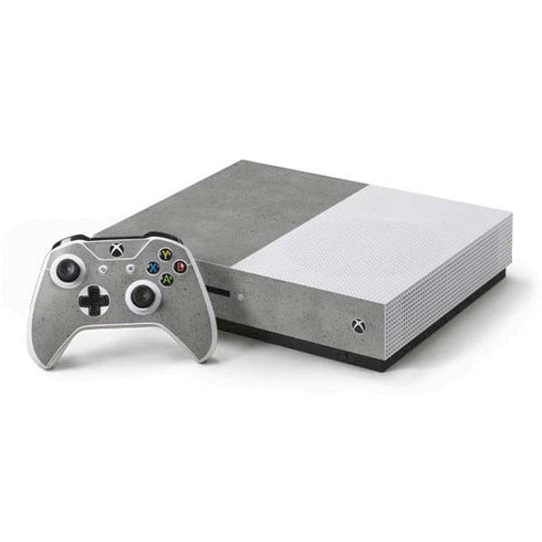 Speckle Grey Concrete Xbox One S Console and Controller Bundle Skin