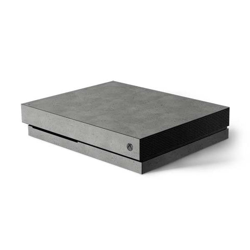 Speckle Grey Concrete Xbox One X Console Skin