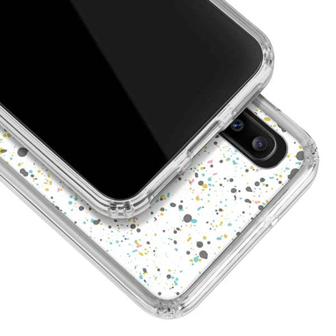 Speckled Funfetti Galaxy A20 Clear Case
