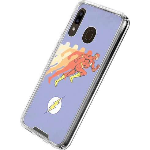 DC Comics The Flash Speed Mode Pose Galaxy A30 Clear Case