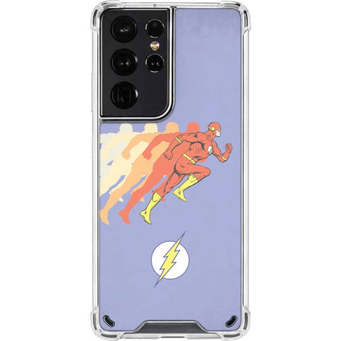 DC Comics The Flash Speed Mode Pose Galaxy S21 Ultra 5G Clear Case