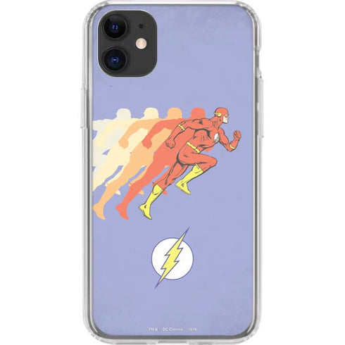 DC Comics The Flash Speed Mode Pose iPhone 11 Clear Case