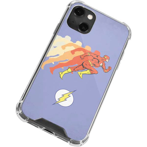 DC Comics The Flash Speed Mode Pose iPhone 14 Plus Clear Case
