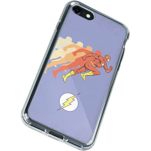 DC Comics The Flash Speed Mode Pose iPhone SE (2nd & 3rd Gen) Clear Case
