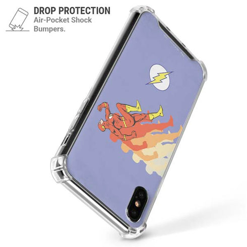 DC Comics The Flash Speed Mode Pose iPhone XS Max Clear Case