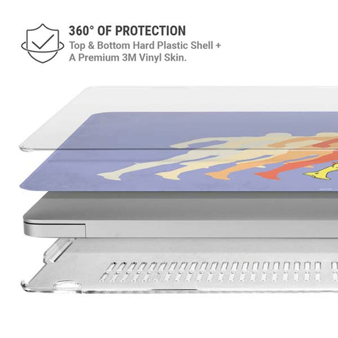 DC Comics The Flash Speed Mode Pose MacBook Pro 13in (2020) Case plus Skin