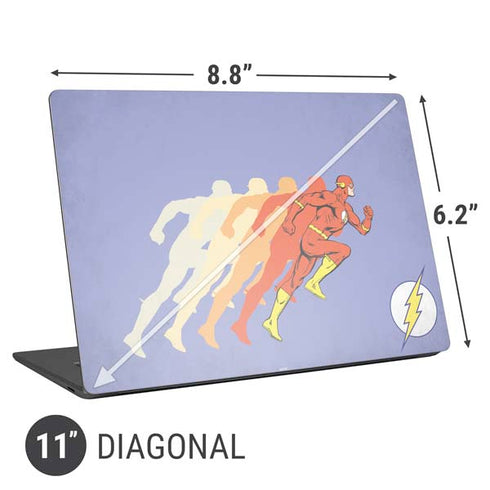 DC Comics The Flash Speed Mode Pose Universal Laptop 11in (8.8 x 6.2in) Skin