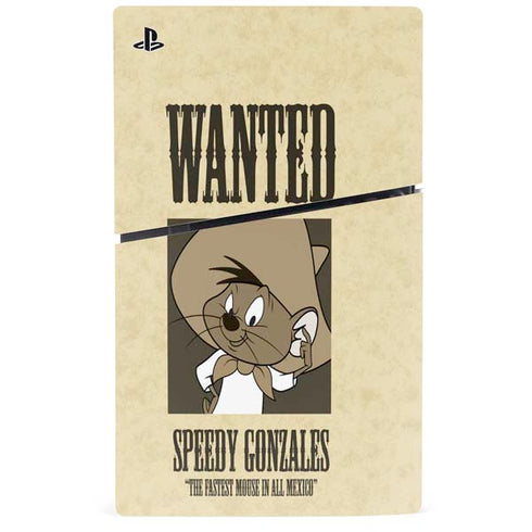 Looney Tunes Speedy Gonzales- Andale! Andale! PS5 Slim Disk Console Skin