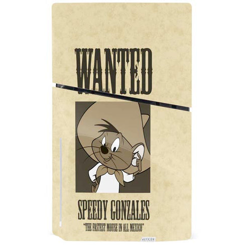 Looney Tunes Speedy Gonzales- Andale! Andale! PS5 Slim Disk Console Skin