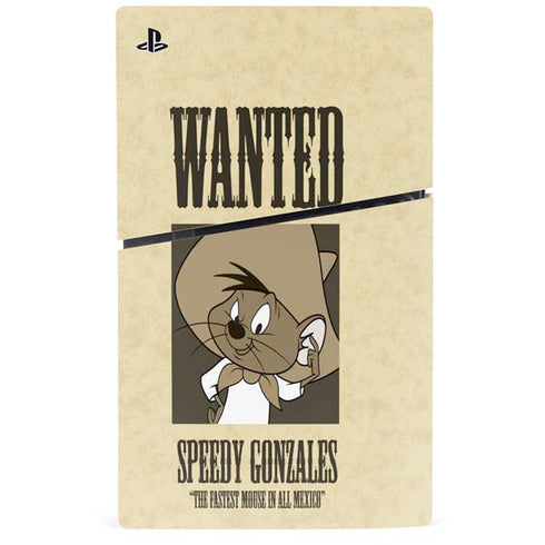 Looney Tunes Speedy Gonzales- Andale! Andale! PS5 Slim Digital Edition Console Skin