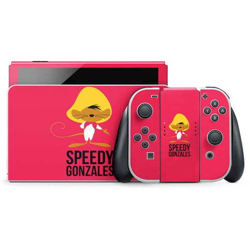 Looney Tunes Speedy Gonzales Identity Nintendo Switch OLED (2021) Skin