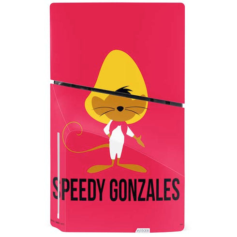 Looney Tunes Speedy Gonzales Identity PS5 Slim Disk Console Skin